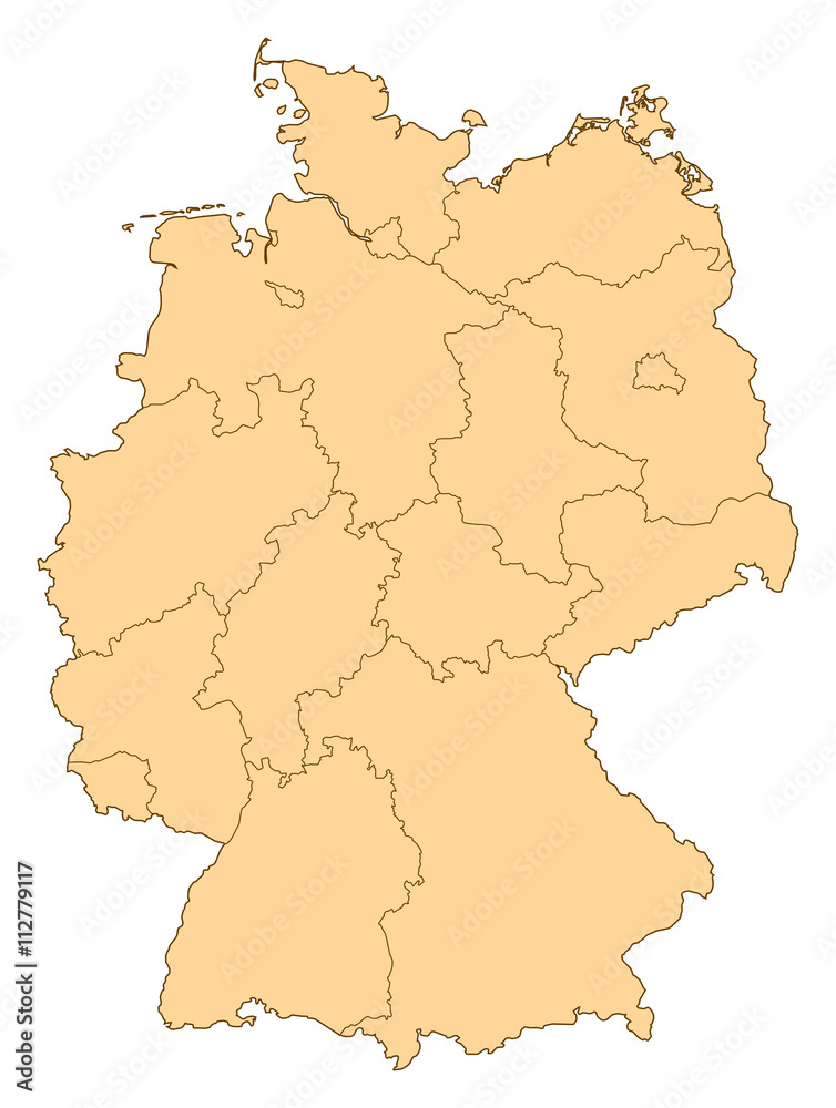 Obraz premium Map - Germany