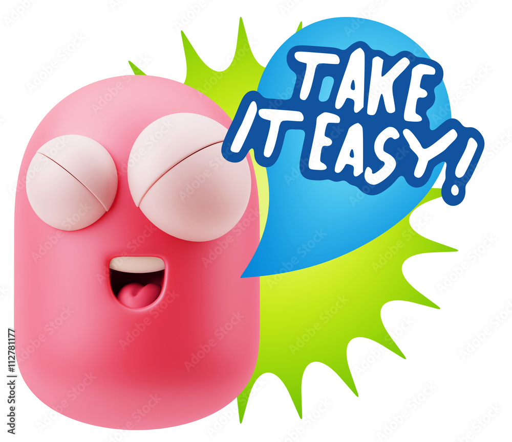 3d Illustration Laughing Character Emoji Expression saying Take 3d Illustration Laughing Character Emoji Expression saying Take