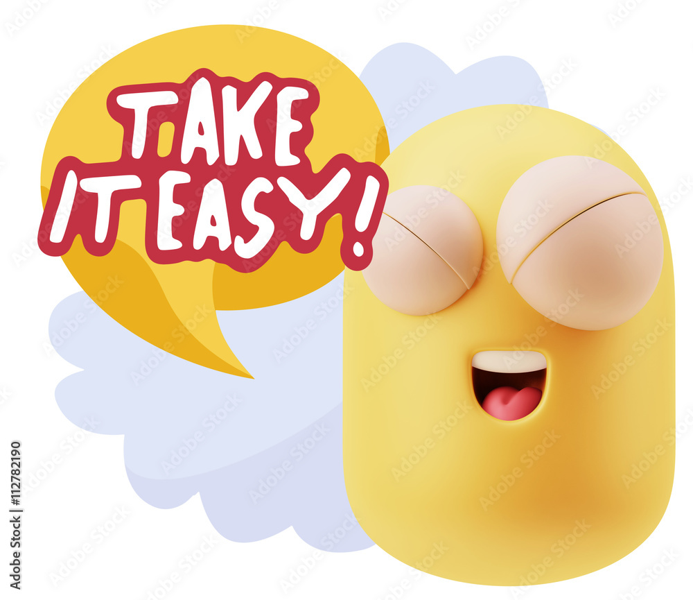 3d Illustration Laughing Character Emoji Expression saying Take 3d Illustration Laughing Character Emoji Expression saying Take