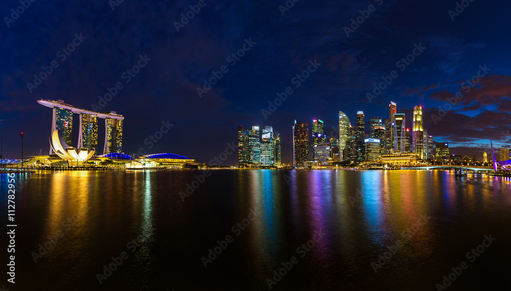 Fototapeta premium Singapore city skyline
