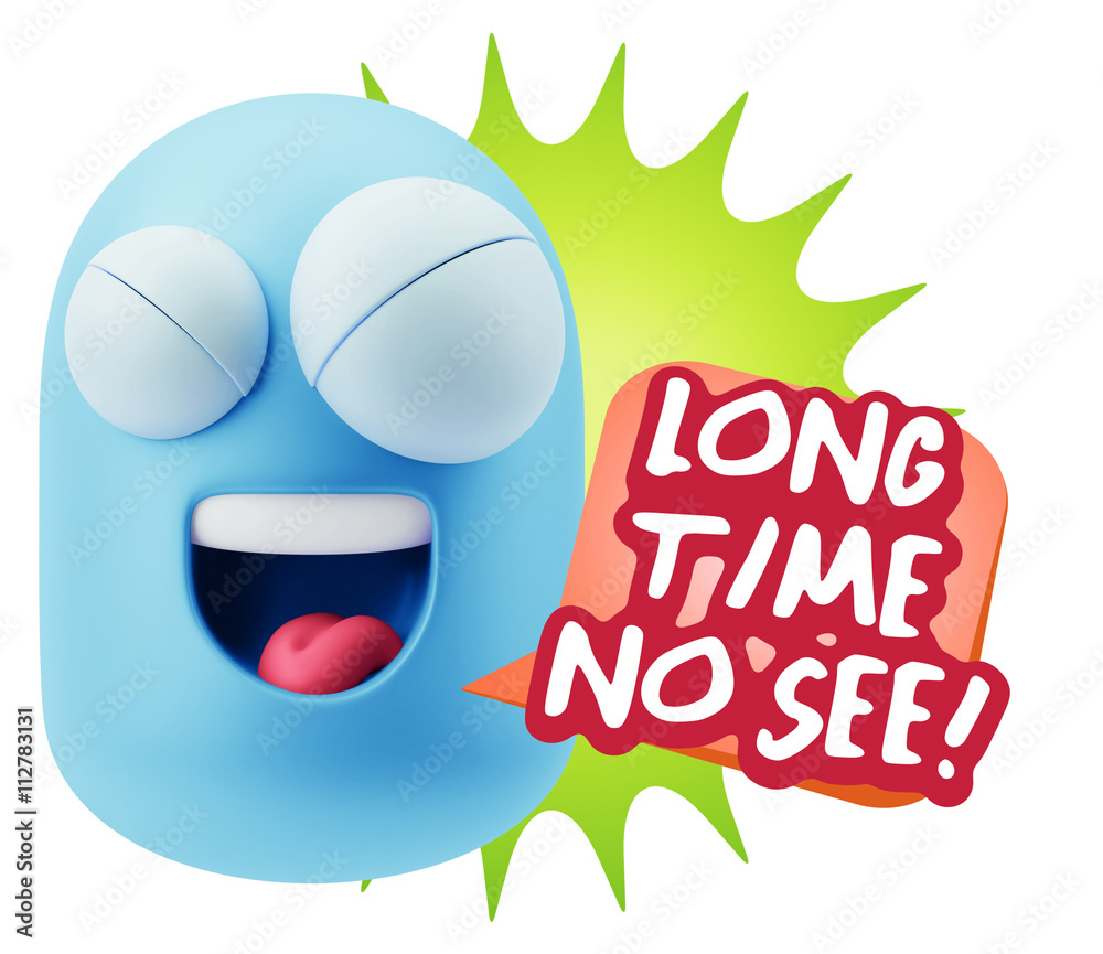 3d Illustration Laughing Character Emoji Expression saying Long 3d Illustration Laughing Character Emoji Expression saying Long