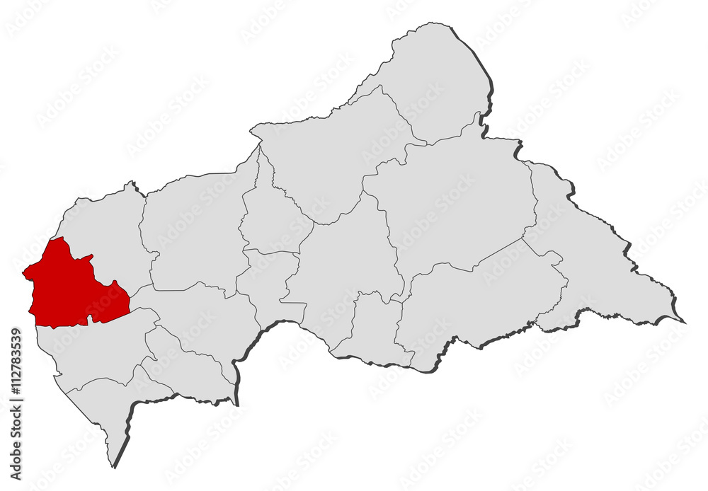 Map - Central African Republic, Nana-Mambéré