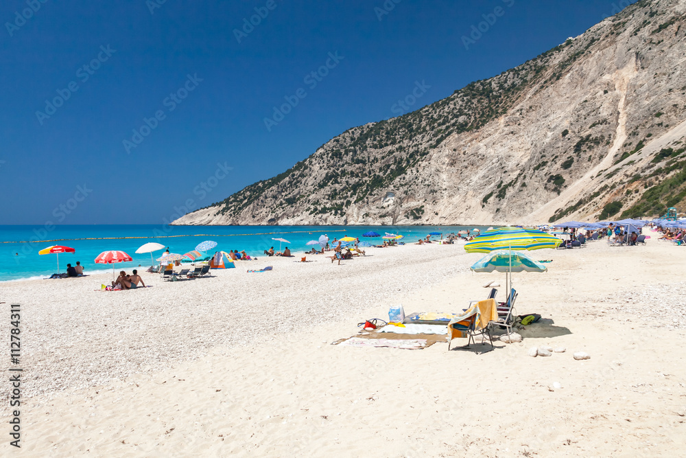 Beautiful Myrtos beach, Kefalonia island, Greece