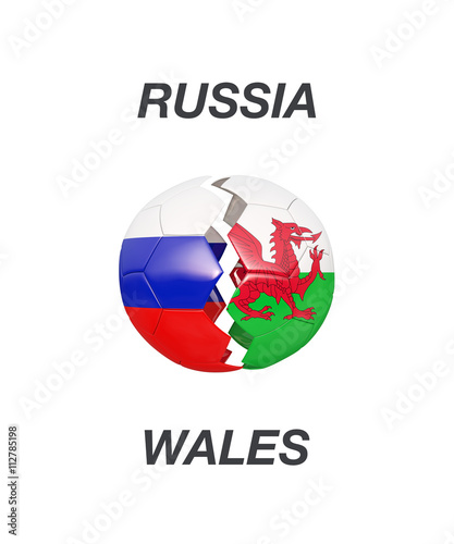 Free Download Russia / Wales soccer game 3d illustration - GFXLoad