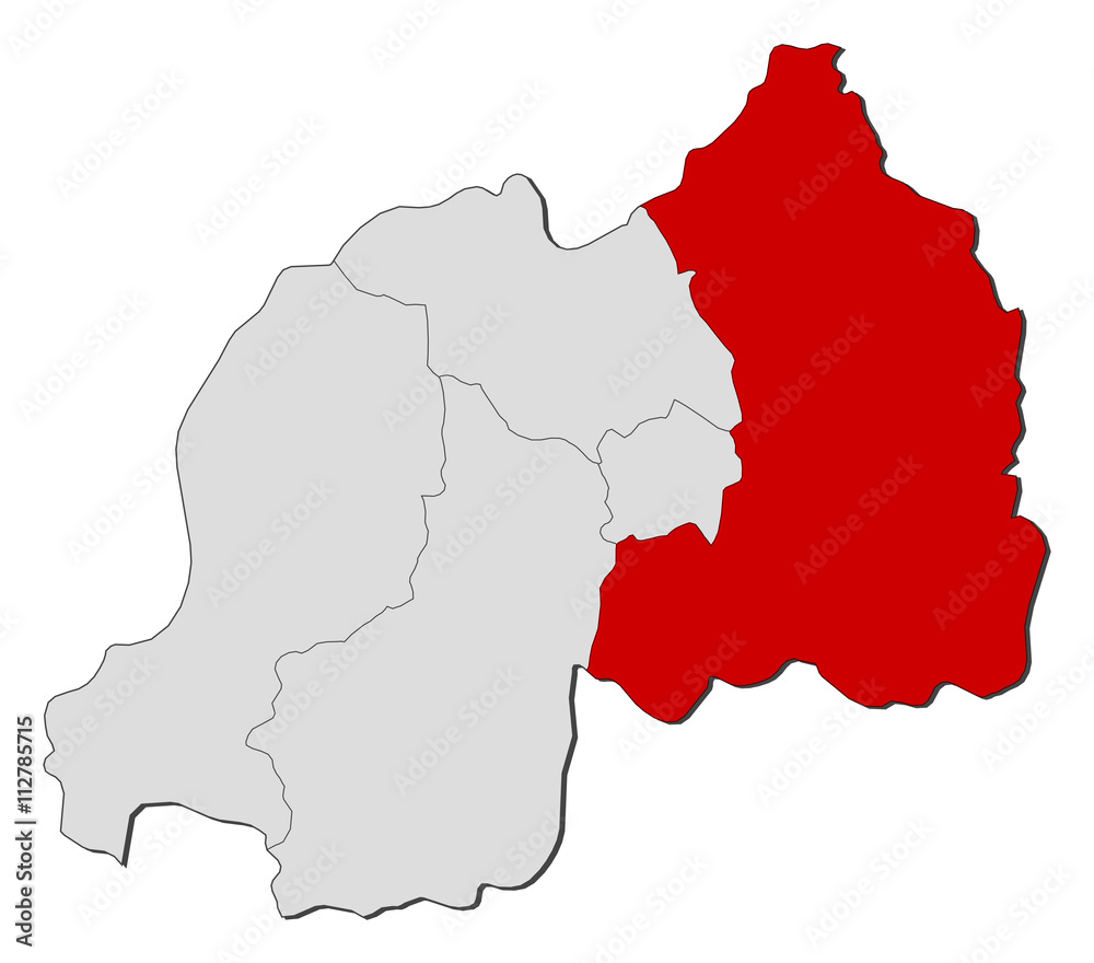 Map - Rwanda, East