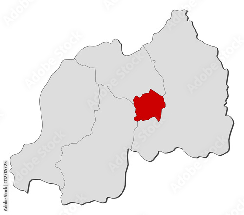 Map - Rwanda  Kigali