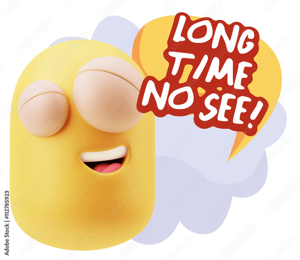 3d Illustration Laughing Character Emoji Expression saying Long 3d Illustration Laughing Character Emoji Expression saying Long