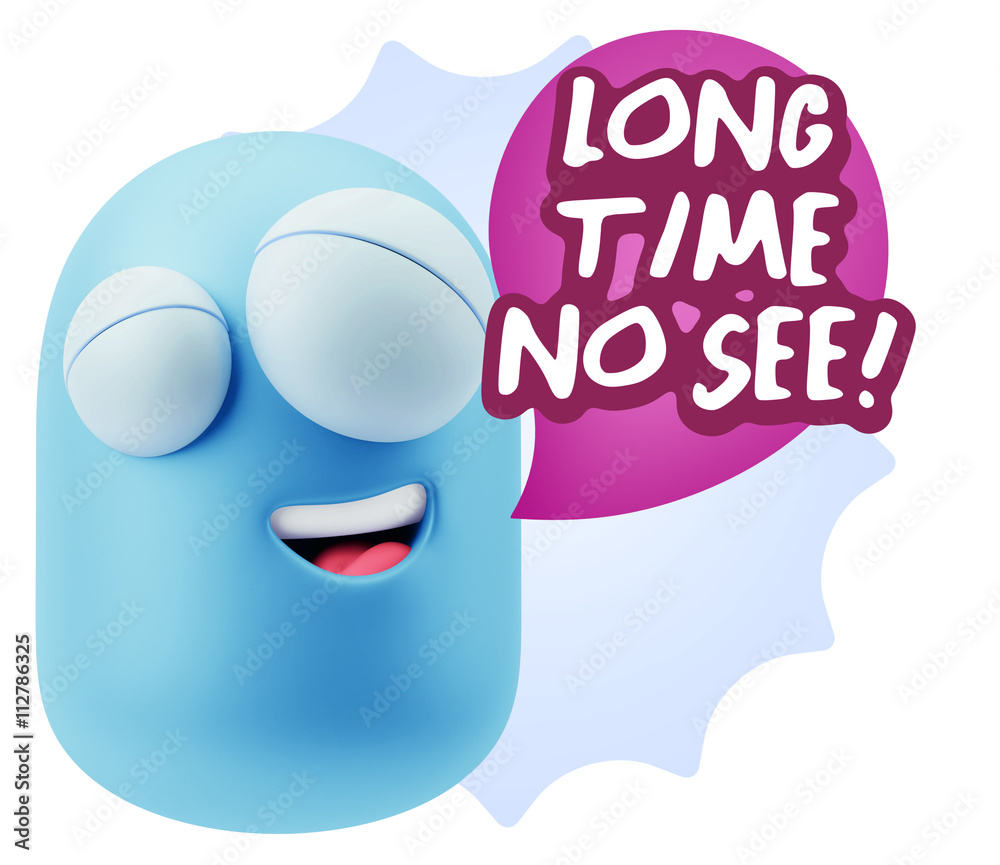 3d Illustration Laughing Character Emoji Expression saying Long 3d Illustration Laughing Character Emoji Expression saying Long