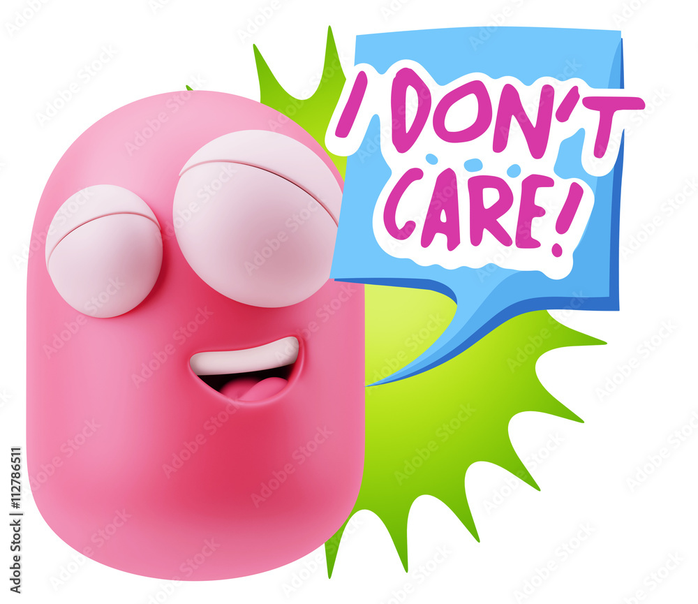 3d Illustration Laughing Character Emoji Expression saying I Don 3d Illustration Laughing Character Emoji Expression saying I Don