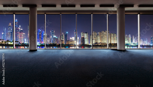 Office interior with panoramic windows