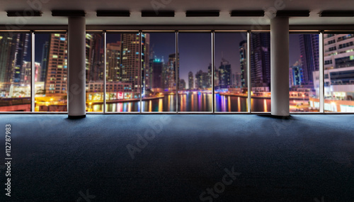 Office interior with panoramic windows