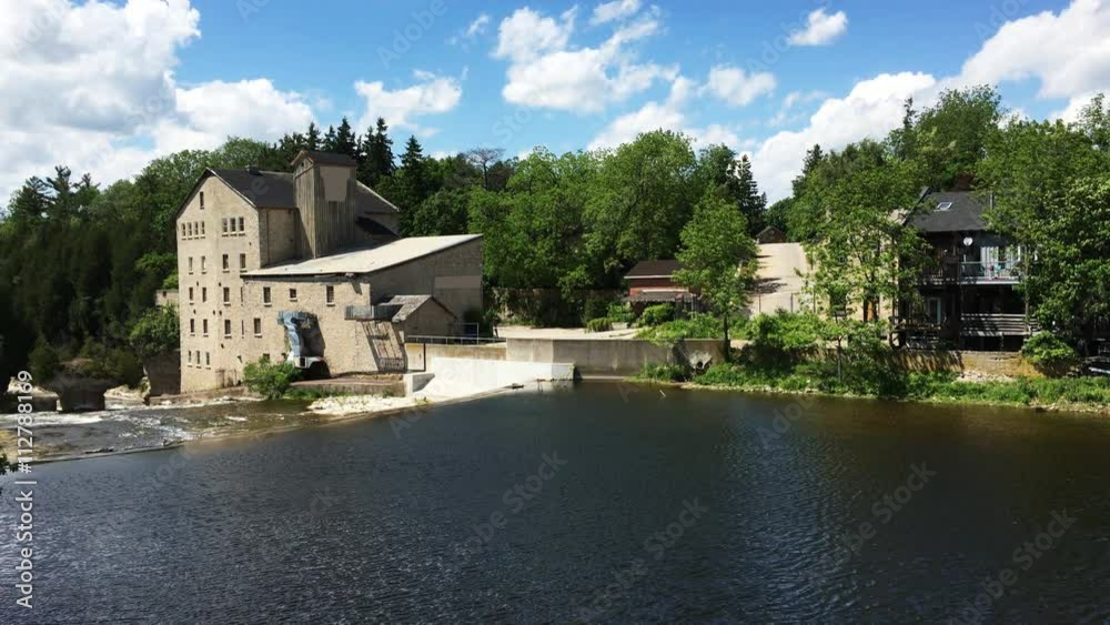 4K UltraHD Real time view of Elora, Ontario riverfront 4K UltraHD Real time view of Elora, Ontario riverfront
