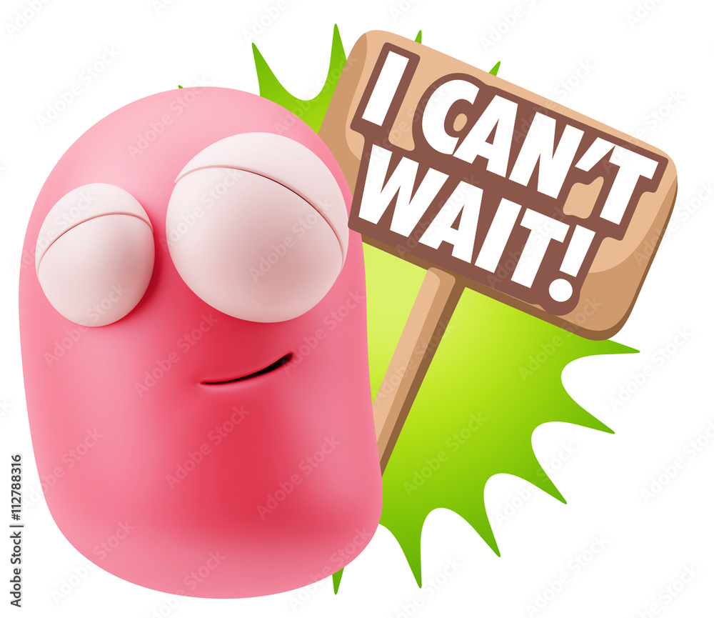 3d Rendering Smile Character Emoticon Expression saying I Can't 3d Rendering Smile Character Emoticon Expression saying I Can't