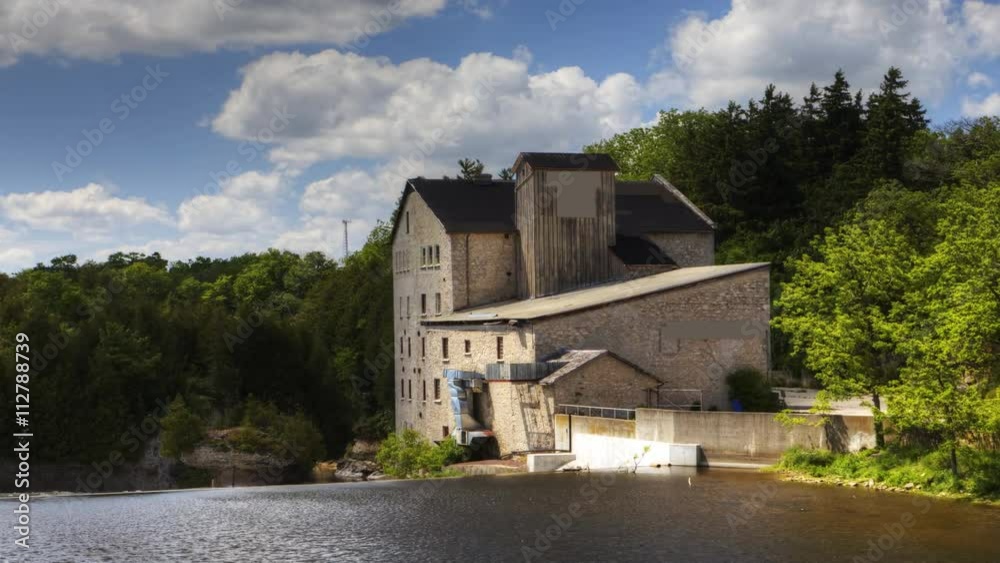 4K UltraHD Timelapse view of Elora, Canada riverfront 4K UltraHD Timelapse view of Elora, Canada riverfront