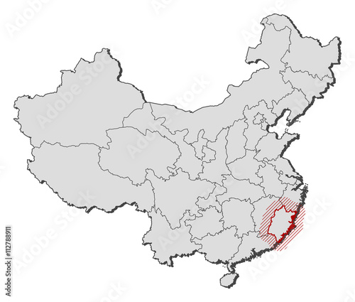 Map - China, Fujian