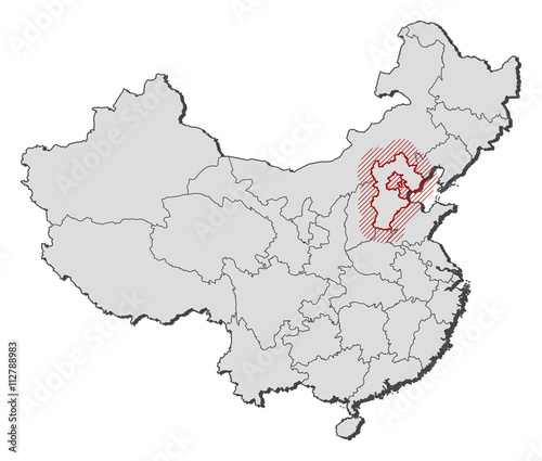 Map - China, Hebei