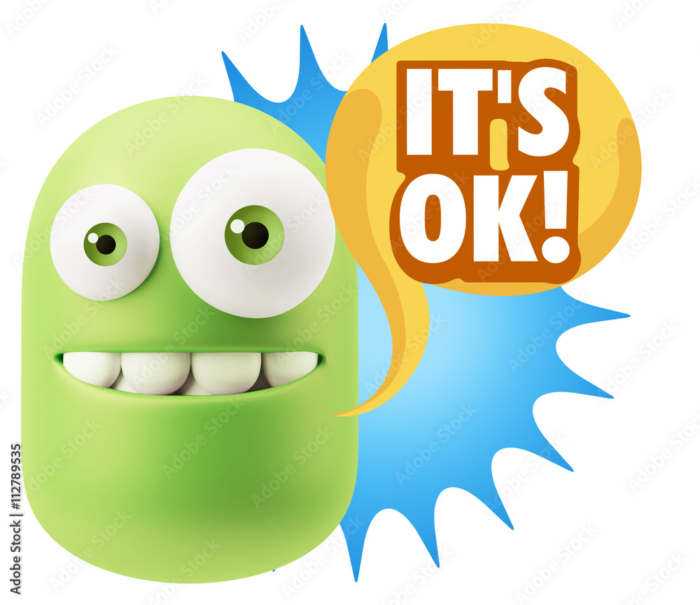 3d Illustration Laughing Character Emoji Expression saying It's 3d Illustration Laughing Character Emoji Expression saying It's