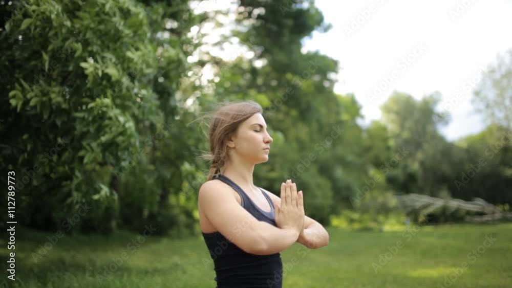 Young Attractive Woman Doing Yoga In Beautiful Natural Surroundings Young Attractive Woman Doing Yoga In Beautiful Natural Surroundings