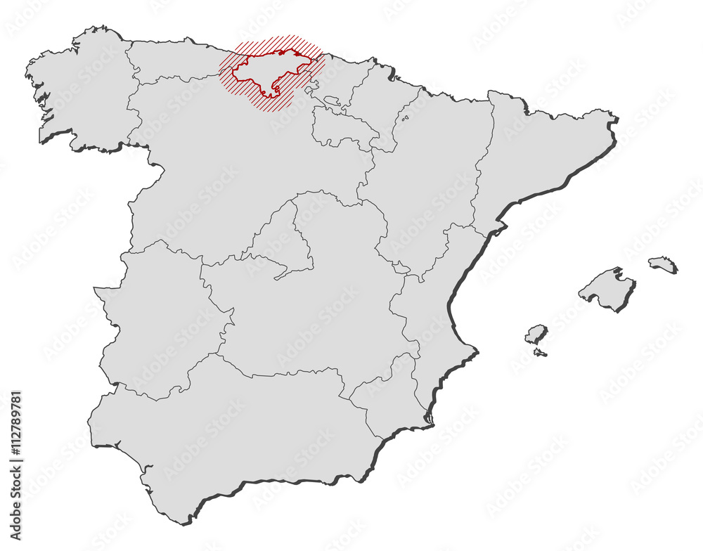Map - Spain, Cantabria