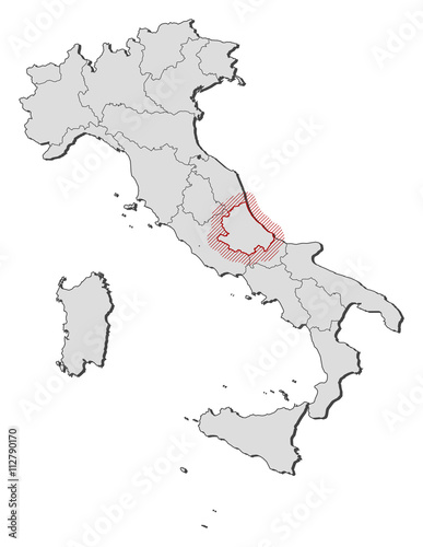 Map - Italy, Abruzzo