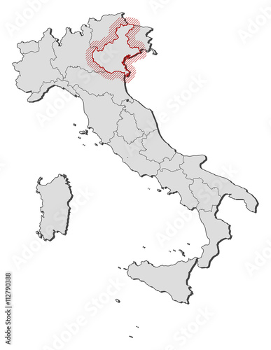 Map - Italy, Veneto