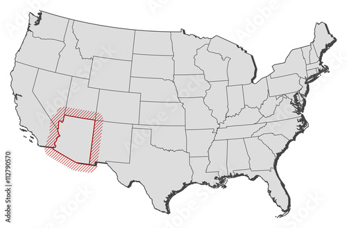 Map - United States, Arizona