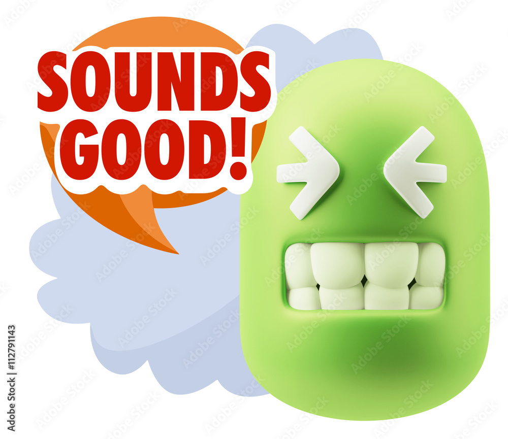 3d Illustration Laughing Character Emoji Expression saying Sound 3d Illustration Laughing Character Emoji Expression saying Sound