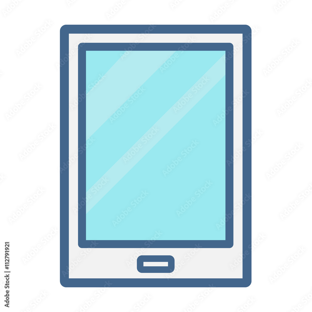 tablet in trendy linear style tablet in trendy linear style