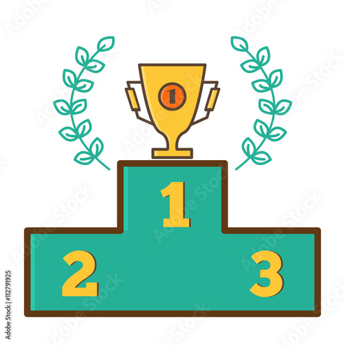 Trophy Cup, Prize Cup - the first place.