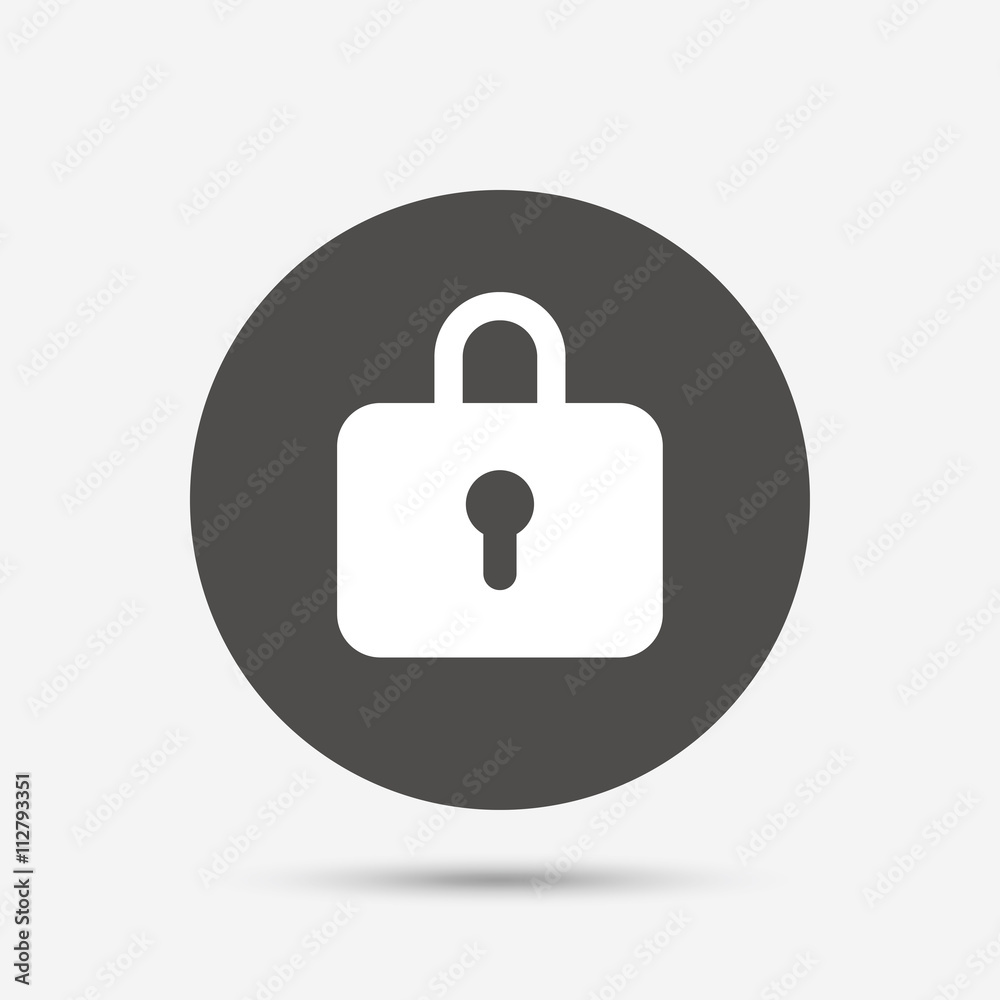 Lock sign icon. Locker symbol. Lock sign icon. Locker symbol.
