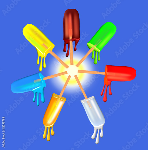Ice polos en couleurs.
