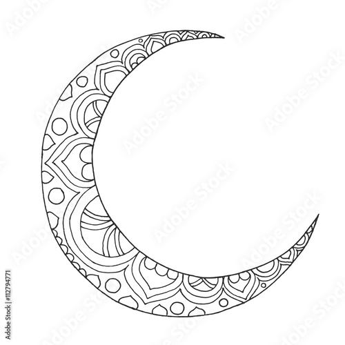 Ramadan Kareem half moon