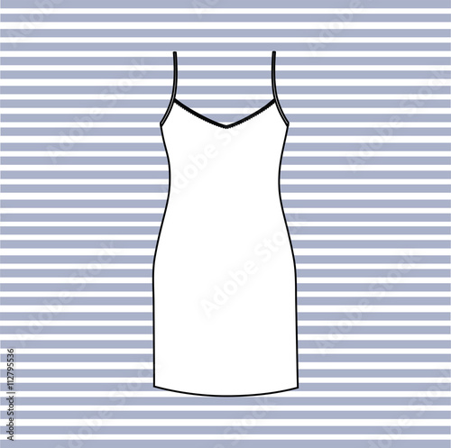  nightie. nightgown women painted in the vector.
