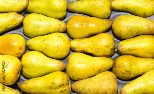 Group of fresh ripe pears