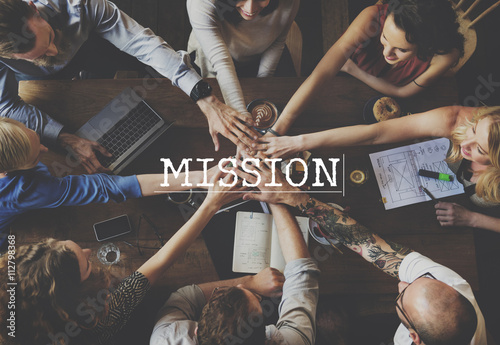 Mission Aim Goals Motivation Target Vision Concept photo