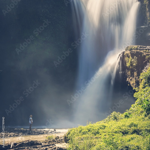 Travel - Tegenungan Waterfall is a beautiful waterfall located in Bali photo