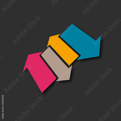 flèche,vecteur concept