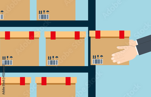 Delivery design. Shipping icon. Colorfull illustration, graphic 