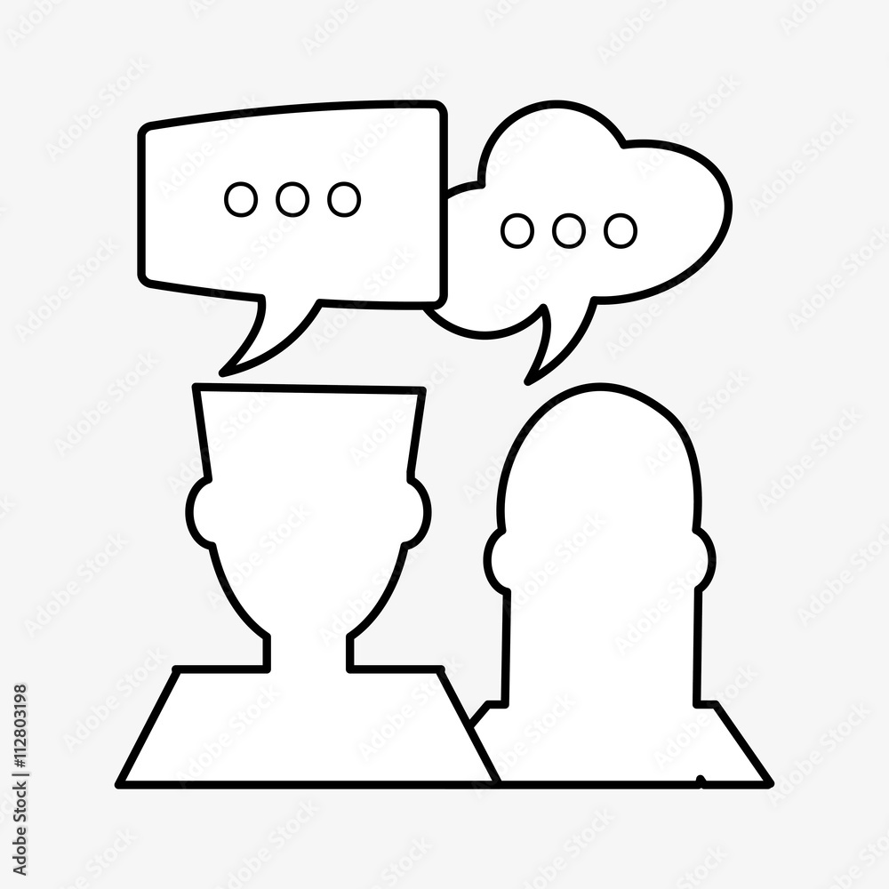 Communication design. bubble icon. Flat illustration , vector Communication design. bubble icon. Flat illustration , vector
