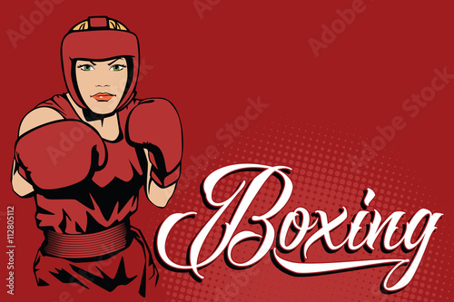 Summer kinds of sports. Boxing