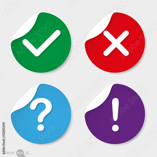 Yes or No icons