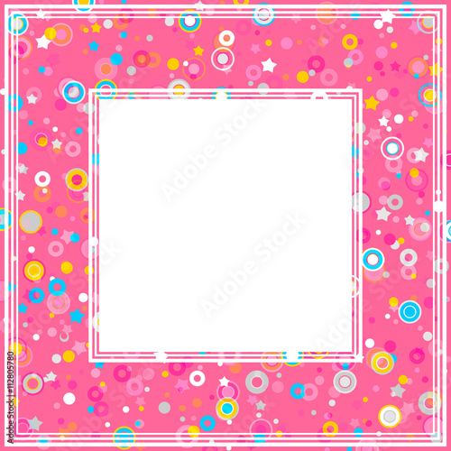 abstract pink border