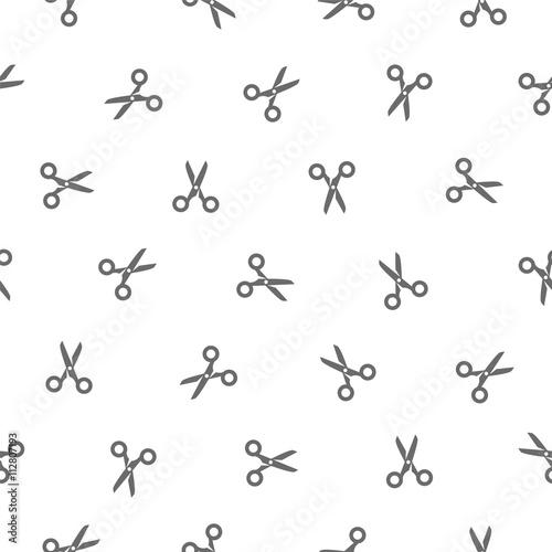 Seamless pattern - scissors