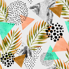 Fotobehang Vormen patronen Zomers abstract geometrisch motief  © Tanya Syrytsyna