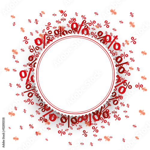Paper Prongs Emblem Red Percents