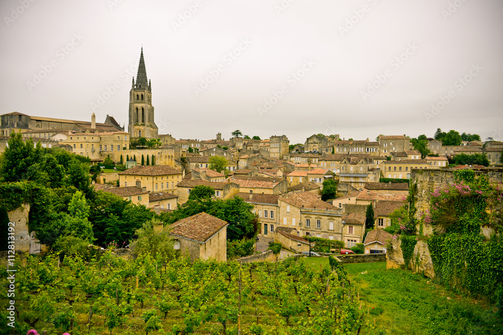 Beautiful town of Saint-Emilion, France
