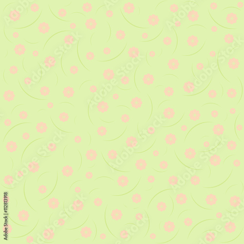Green floral pattern background