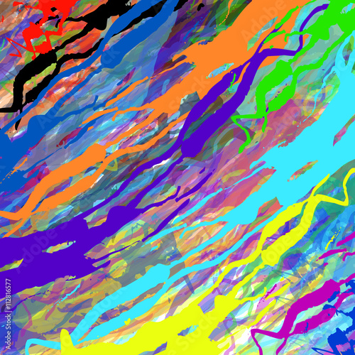 Abstract colorful grunge backgrounds. Brush stroke and texture. Vector design