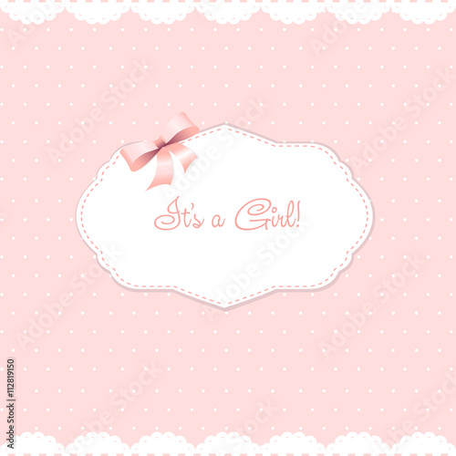 baby born. vector congratulation card