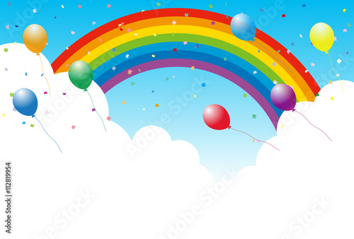 虹 風船 お祝い イラスト 背景 Stock Vector Adobe Stock 虹 風船 お祝い イラスト 背景 Stock Vector Adobe Stock